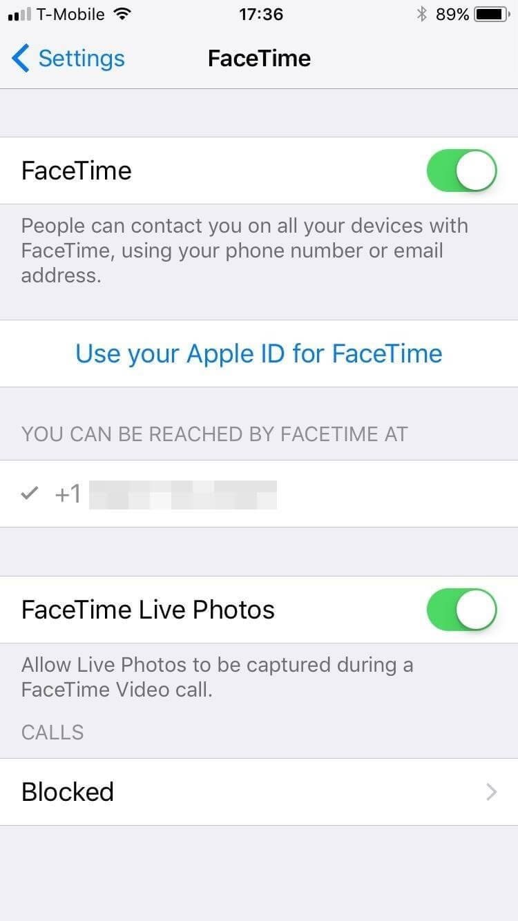 take facetime live photos on ios 11