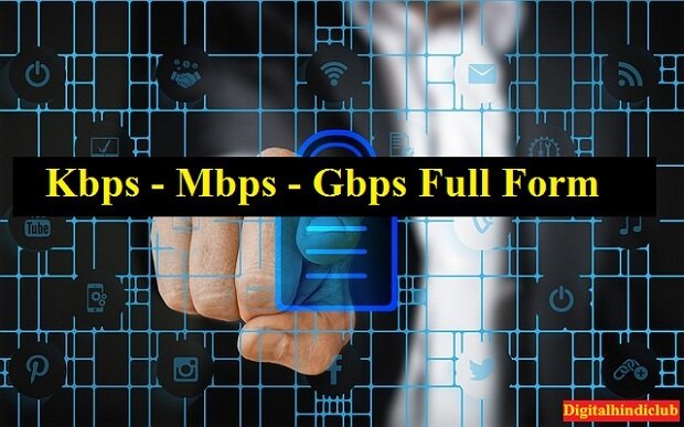 gbps kbps mbps full form